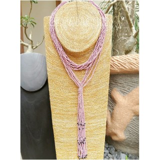 multiple strand beads purple necklaces double wrist